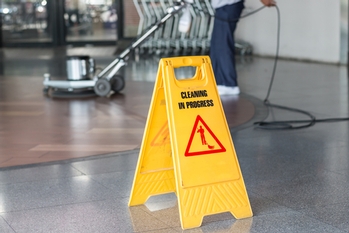 Commercial floor cleaning