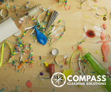 Holiday office party cleanup Holiday office party cleanup