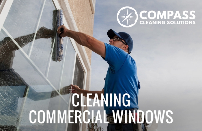 Cleaning office windows