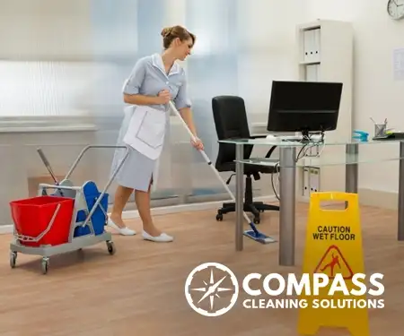 Office Cleaning Company Staff at Work